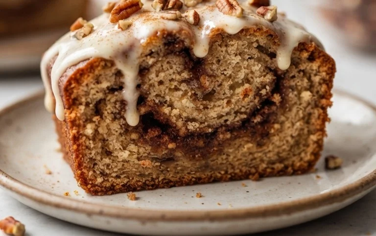 Cinnamon Roll Banana Bread