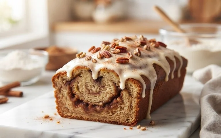 Cinnamon Roll Banana Bread