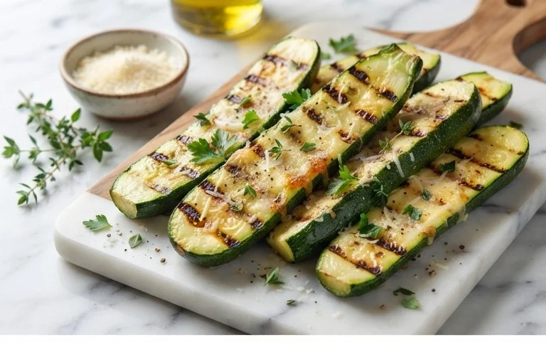 Grilled Zucchini with Parmesan