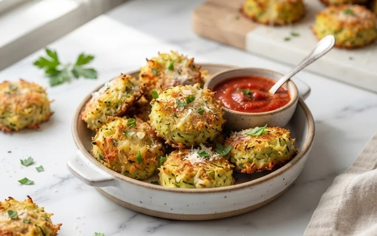 Zucchini Garlic Bites