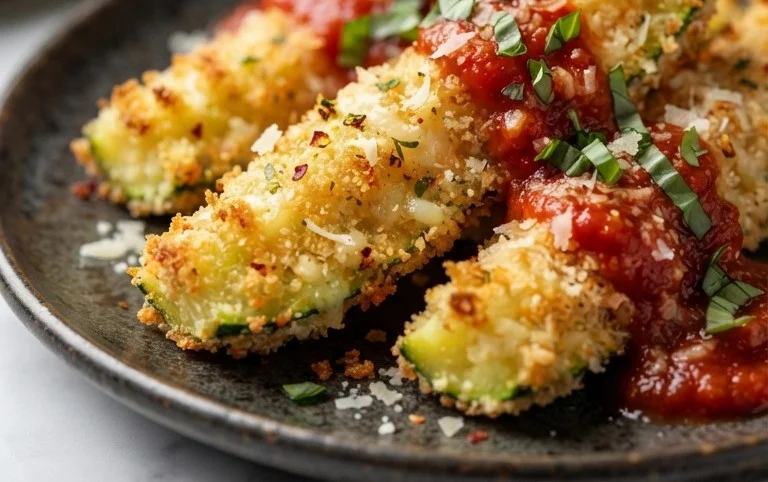 Parmesan Crusted Zucchini Sticks