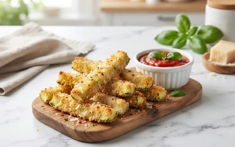 Parmesan Crusted Zucchini Sticks