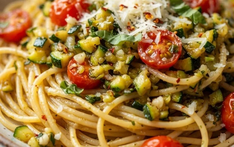 Simple Fresh Zucchini Pasta Sauce