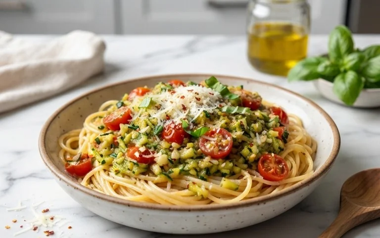Simple Fresh Zucchini Pasta Sauce