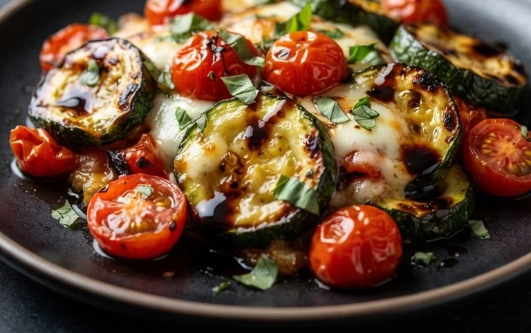 Balsamic Zucchini Tomato Bake